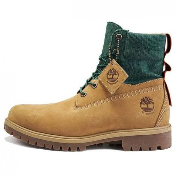 Timberland 6 Inch Premium Waterproof ReBOTL Wide-Fit Boot 'Wheat Nubuck and Fabric' - A2D6U