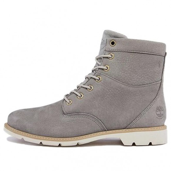 (WMNS) Timberland Campton 6 Inch Waterproof Wide-Fit Boots 'Grey Nubuck' - A2D75W