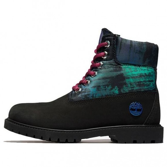 (WMNS) Timberland Heritage NL Sky 6 Inch Waterproof Boots 'Black Nubuck with Print' - A2G2KW