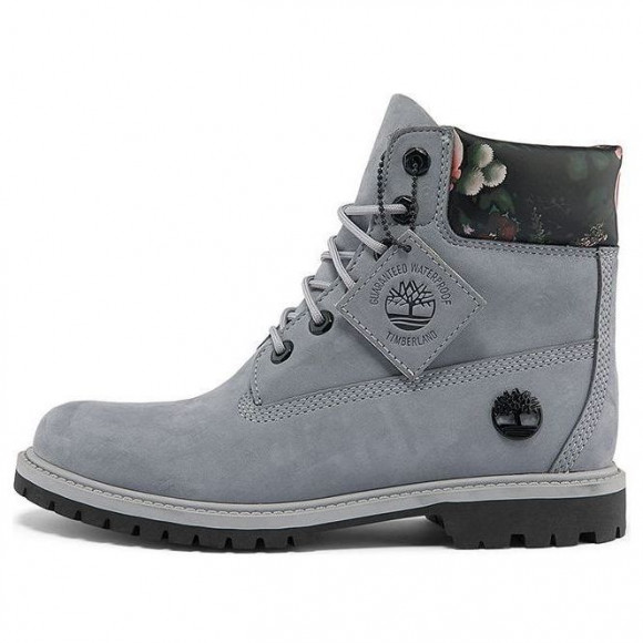 (WMNS) Timberland 6 Inch Heritage Waterproof Boot 'Medium Grey with Floral' - A2GAFW