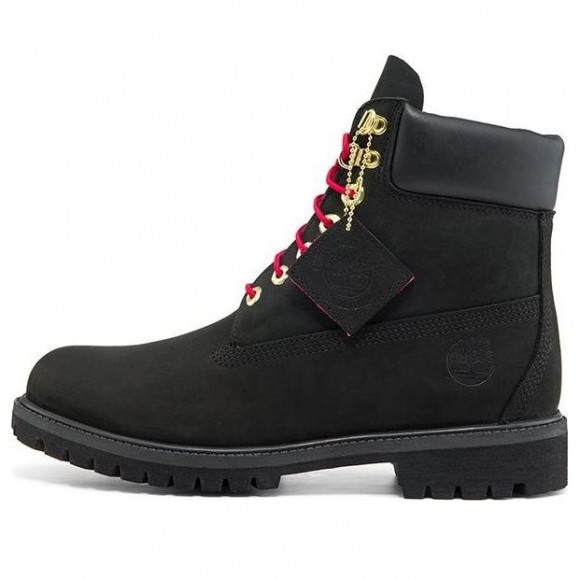 Timberland 6 Inch Waterproof Premium Boots 'Black Red' - A2GHY001