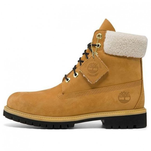 (WMNS) timberland World 6 Inch Premium Shearling Boots 'Wheat Nubuck' - A2GMD