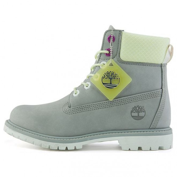 WMNS Timberland Premium 6 Inch Waterproof Wide Fit Boot Grey Nubuck