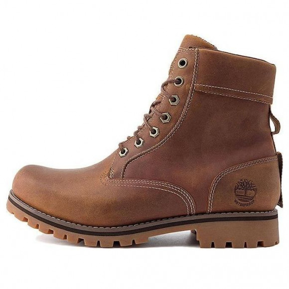 Timberland Rugged 6 Inch Waterproof Boots 'Rust Full Grain' - A2JJB