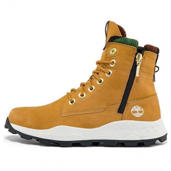 Timberland Brooklyn Side Zip Sneaker Wide Fit Boot 'Wheat Nubuck with Camouflage' - A2JRZW