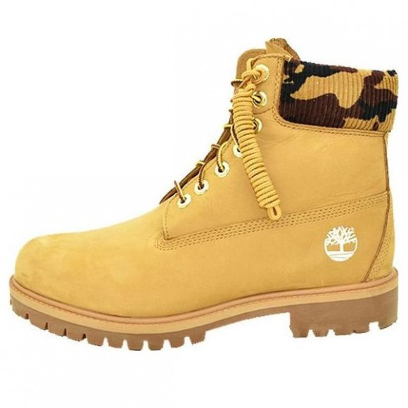 Timberland 6 Inch Premium Boot 'Wheat Nubuck with Camouflage Collar' - A2KCE231