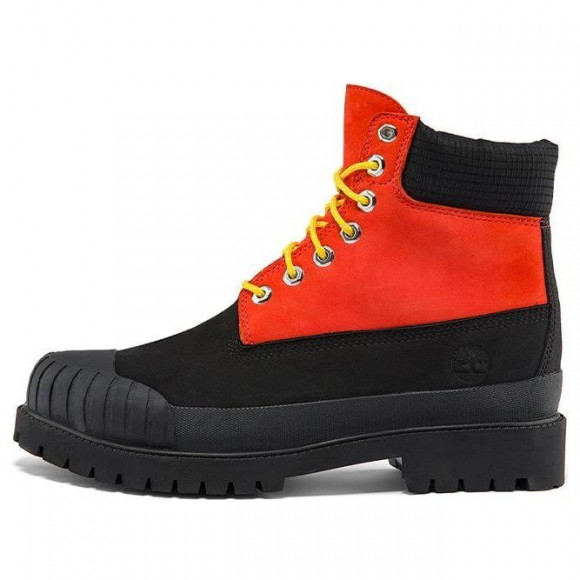 Timberland Premium 6 Inch Waterproof Boot 'Medium Orange Nubuck with Black' - A2KECW