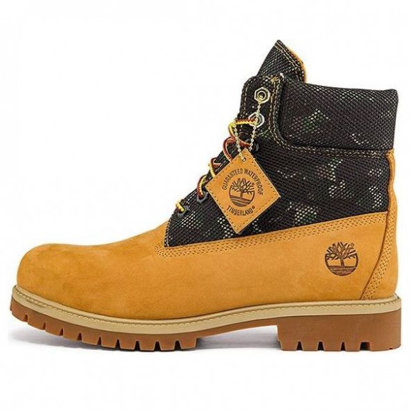 Timberland Heritage 6 Inch Boot 'Wheat Nubuck with Camo' - A2KJZW