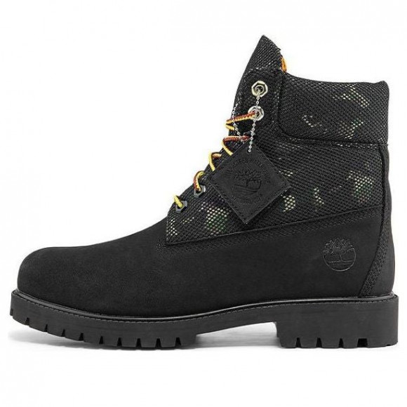 Timberland Heritage 6 Inch Boot 'Black Nubuck with Camo' - A2KK9W