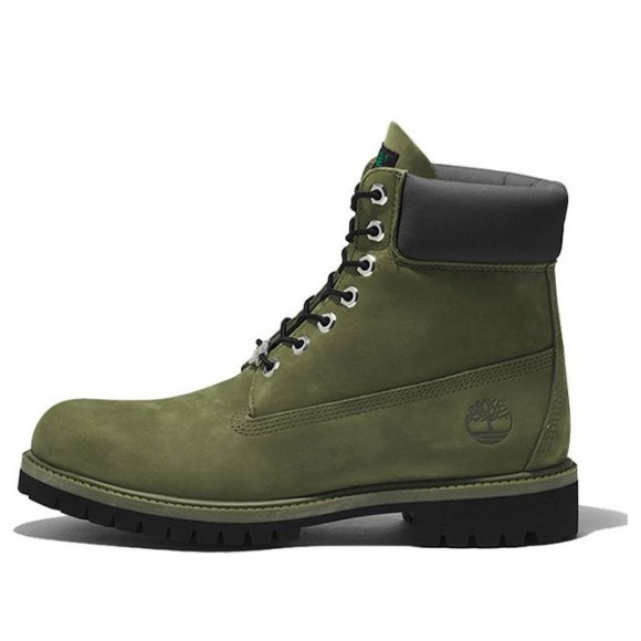 Timberland 6 Inch Premium Waterproof Boots 'Green Nubuck' - A2KZQW