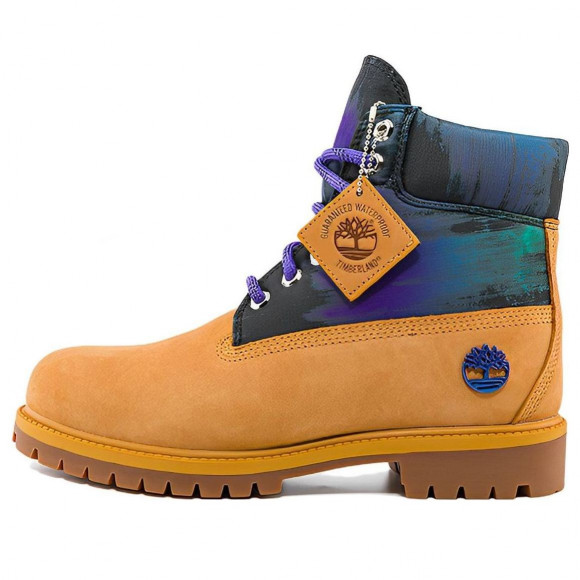 Timberland Heritage 6 Inch Waterproof Boot 'Wheat Nubuck with Print' - A2M5V