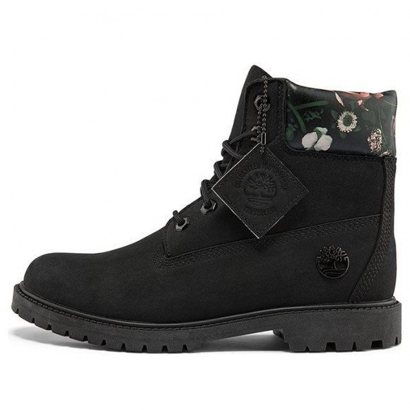 (WMNS) Timberland Heritage Cupsole Boots 'Black Nubuck with Floral' - A2M7RW