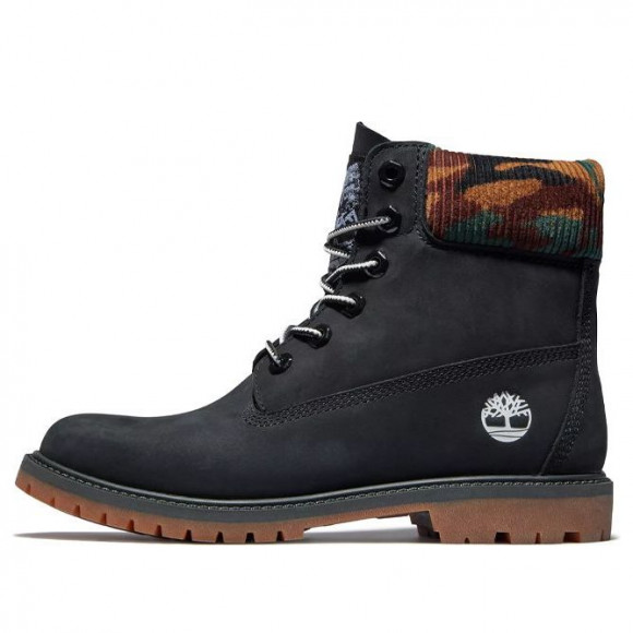 (WMNS) Timberland Heritage 6 Inch Waterproof Boots 'Black Nubuck with Camo' - A2M7T001