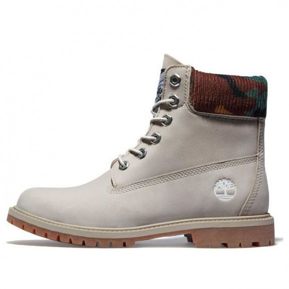 (WMNS) Timberland Heritage 6 Inch Waterproof Boots 'Beige Nubuck with Camo' - A2M83K51