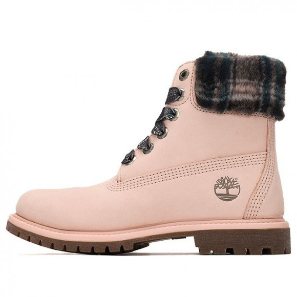 (WMNS) Timberland Lindon Woods 6 Inch Waterproof Boot 'Pink Nubuck and Black Printed Collar' - A2MB3662