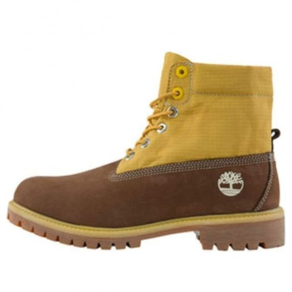 Timberland Premium 6 Inch Waterproof Boots 'Brown Nubuck with Wheat' - A2NDS