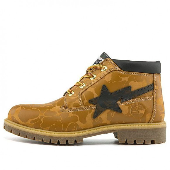 Timberland x BAPE Nelson Premium Waterproof Chukka Boots 'Wheat and Chocolate' - A2QBXW