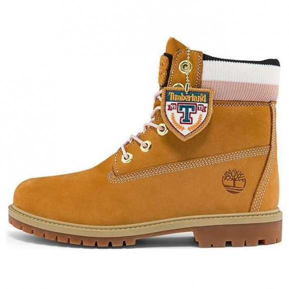 (WMNS) Timberland 6 Inch Heritage Premium Waterproof Boots 'Wheat Nubuck and Stripes' - A2R3GW