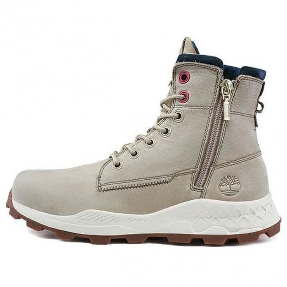 Timberland Brooklyn Side Zip Wide Fit Boots 'Beige Nubuck' - A41AM