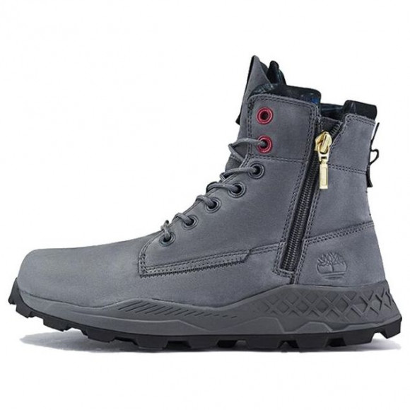 Timberland Brooklyn Side Zip Boots 'Medium Grey Nubuck' - A41AW