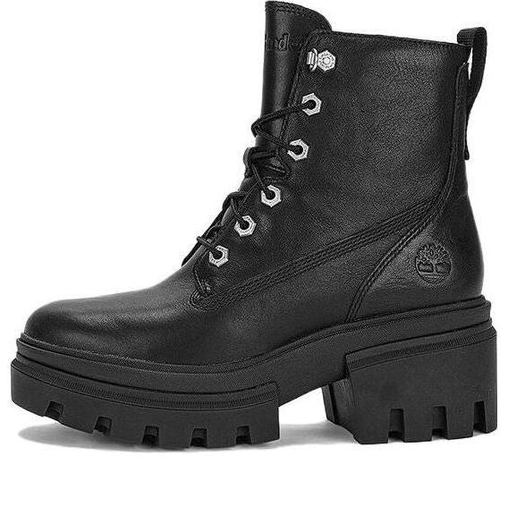 (WMNS) Timberland Everleigh 6 Inch Boots 'Black Full Grain' - A41S7