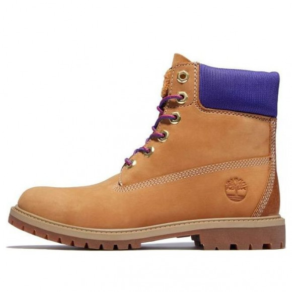 (WMNS) Timberland 6 Inch Heritage Cupsole Boots 'Wheat Nubuck with Purple' - A44KP231