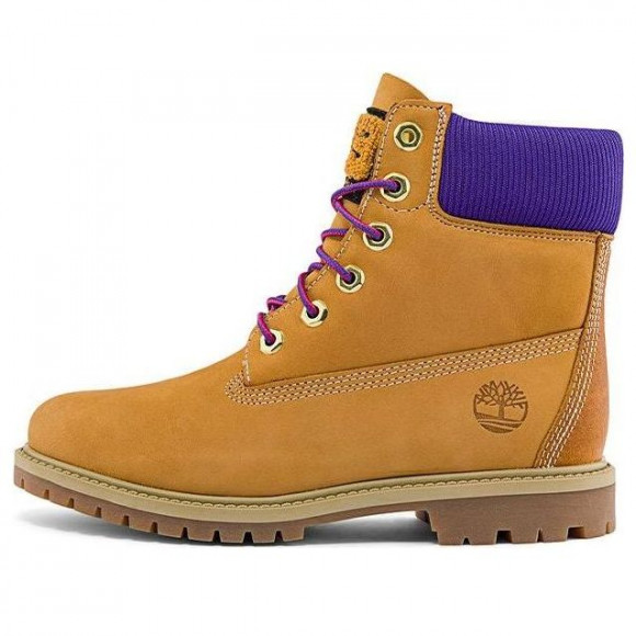 (WMNS) Timberland 6 Inch Heritage Cupsole Wide Fit Boots 'Wheat Nubuck with Purple' - A44KPW