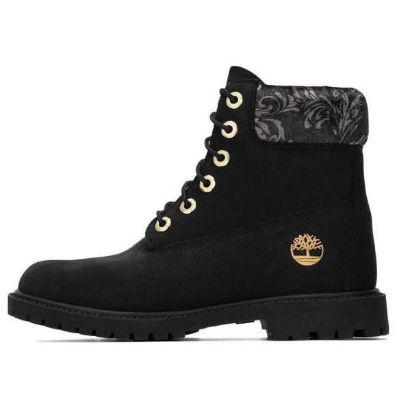 (WMNS) Timberland 6 Inch heritage Lace Up Cupsole Boots 'Black Nubuck' - A5M74001