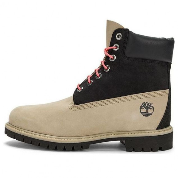 Timberland Premium 6 Inch Waterproof Boots 'Black Regenerative Leather Brown' - A5RE4W