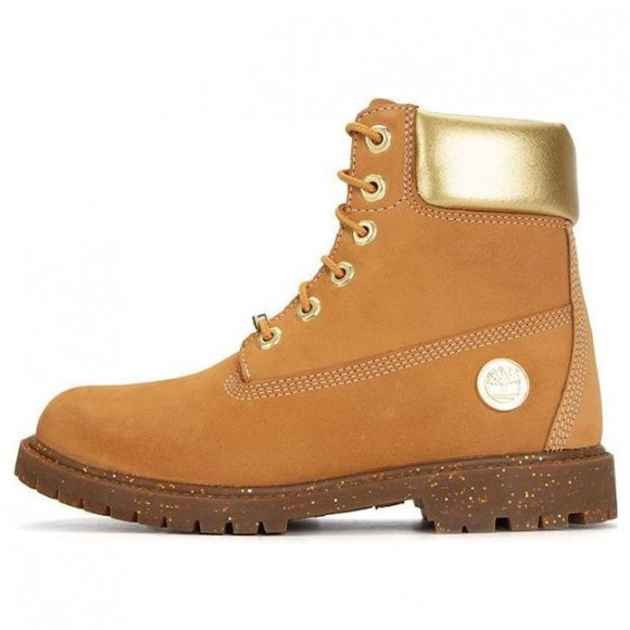 (WMNS) Timberland Heritage 6 Inch Waterproof Boots 'Wheat Nubuck with Gold' - A5RS8231