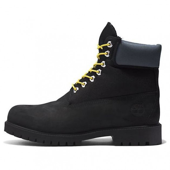 Timberland Heritage 6 Inch Waterproof Boots 'Black Regenerative Leather' - A5RVZ015