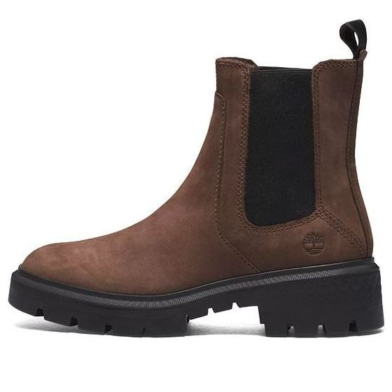 (WMNS) Timberland Cortina Valley Chelsea Boots 'Dark BrownFull Grain' - A5T92V13