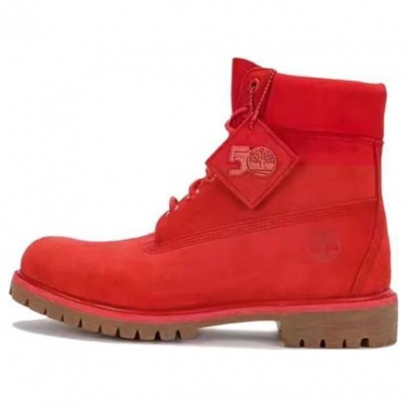 Timberland 50th Anniversary Edition Premium 6 Inch Waterproof Boot 'Medium Red Nubuck' - A5VEW