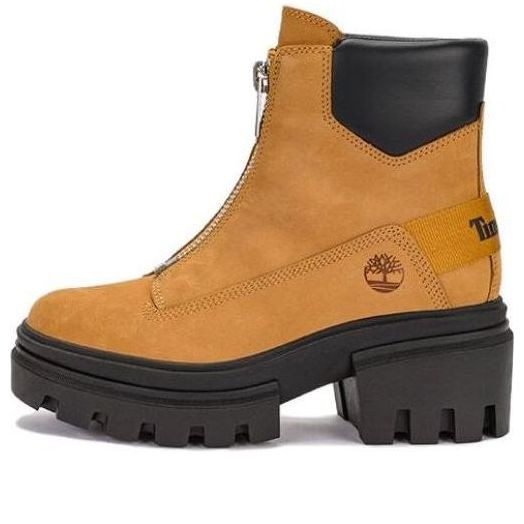 (WMNS) Timberland Everleigh Front-Zip Boot 'Wheat Nubuck' - A5YHM