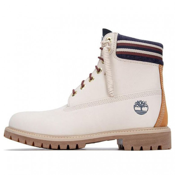 Timberland 6 Inch Waterproof Boot 'White Orange' - A5ZY7F48