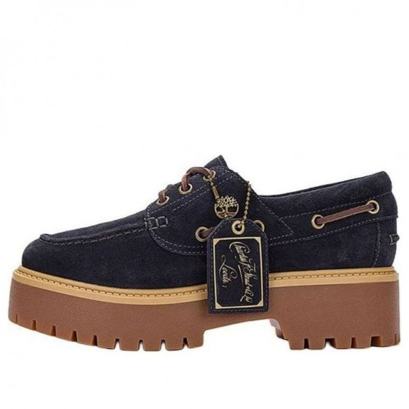 (WMNS) Timberland C.F. STEAD Indigo Suede Stone Street Platform Boat Shoes 'Dark Blue Suede' - A62MZ