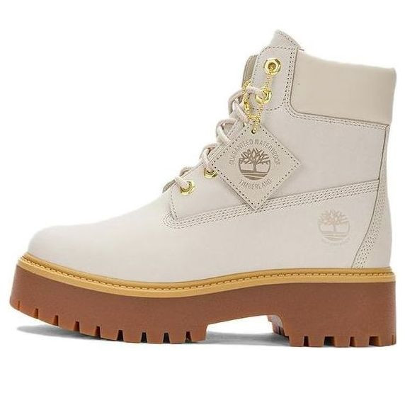 (WMNS) Timberland Stone Street 6 Inch Platform Waterproof Boot 'Light Taupe' - A6AWZW