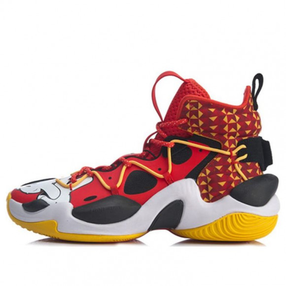 LiNing Airstrike 6 High-Top Red/Yellow - ABAQ011-6