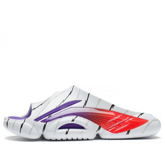 Li-Ning 8 PE Courtside Slides 'White Red' - ABTS009-5