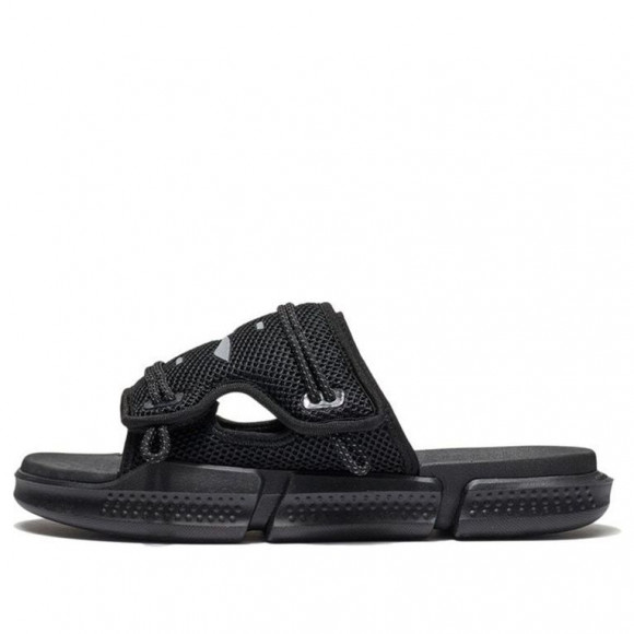 Li-Ning Reflective Sandals 'Black Silver' - AGAS013-2