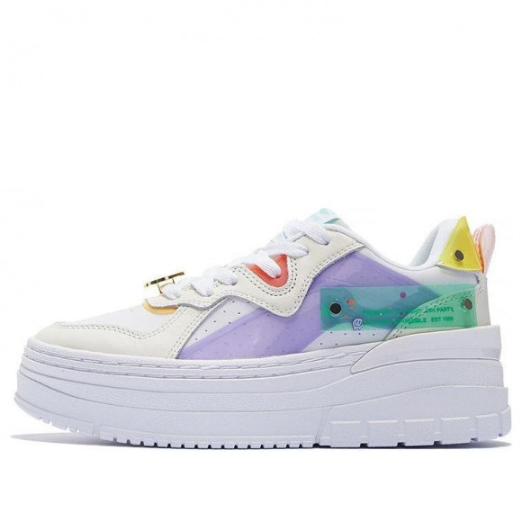 (WMNS) Li-Ning x Weiwu Classic Platform Shoes 'White Purple' - AGCS198-1