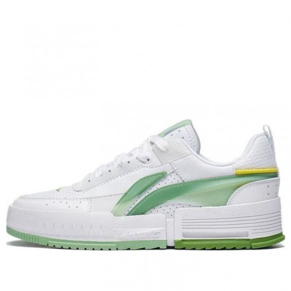 (WMNS) Li-Ning Casual Skate Shoes 'White Lime Green' - AGCT136-2