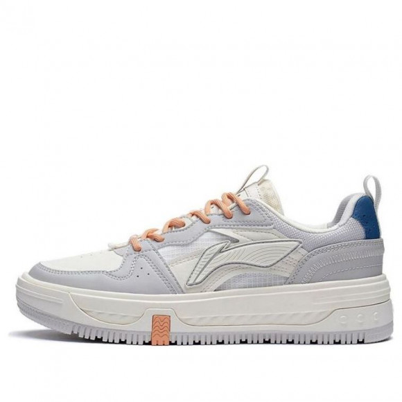 (WMNS) Li-Ning Xingchuan V2 Skate Shoes 'Grey White Orange' - AGCT144-3