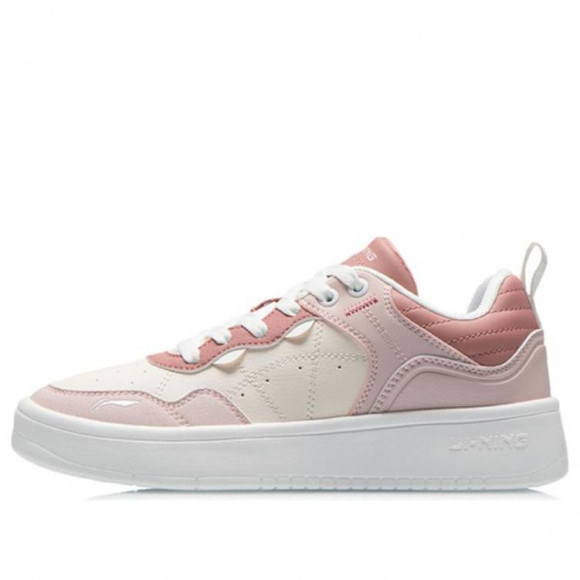 (WMNS) Li-Ning Casual Lifestyle Skate Shoes 'Pink White' - AGCT406-1