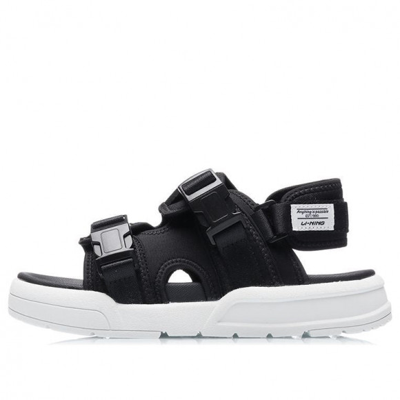 (WMNS) Li-Ning Coca Sandals 'Black White' - AGLR026-1