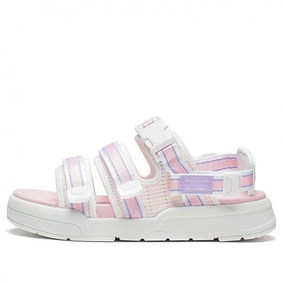 (WMNS) Li-Ning Coca Sandals 'White Lavender Pink' - AGUS004-1