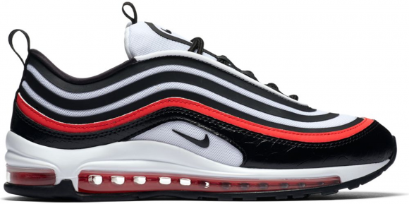 black white and red air max 97