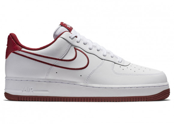 nike air force 1 low 07 leather white team red