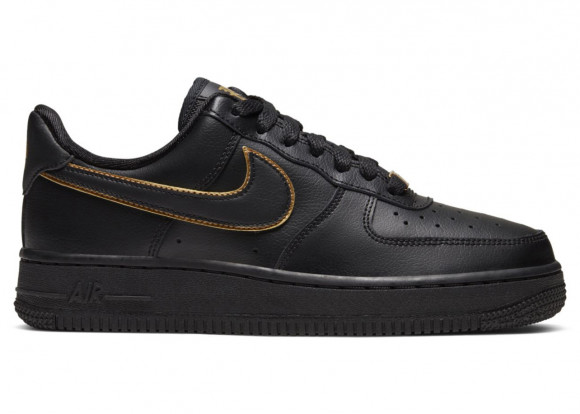 air force 1 black with gold