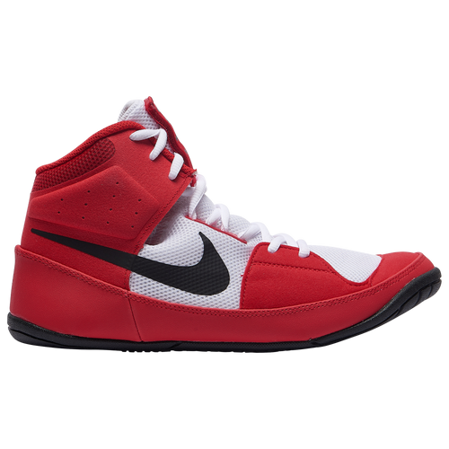 nike red white and blue wrestling shoes